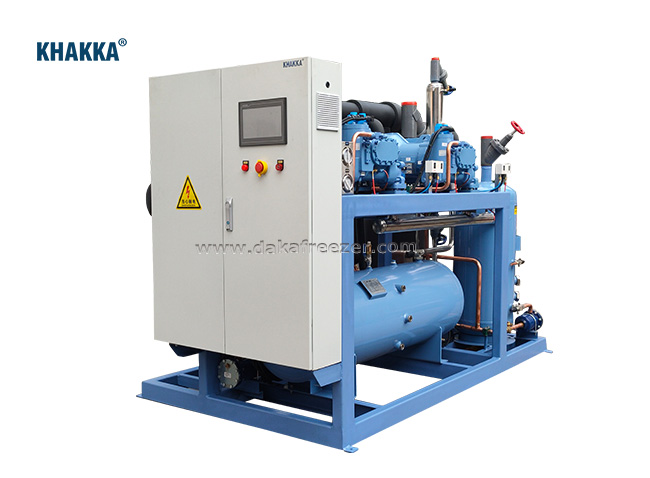 KHAKKA萊富康低溫螺桿機(jī)組SW5L060大型冷庫設(shè)備機(jī)組